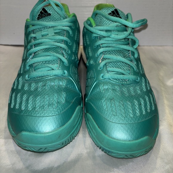 adidas tennis barricade 2015 boost sneakers Size 8 Mint / Lime RARE. AF6793 - Picture 1 of 14